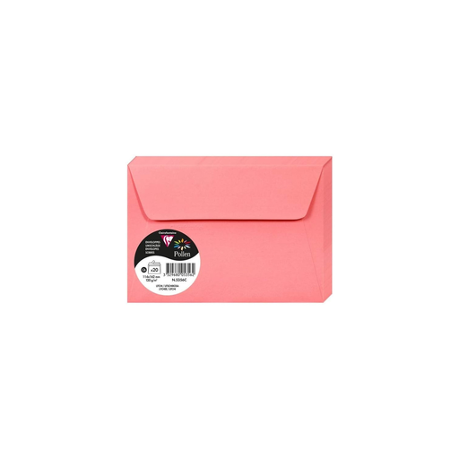[3329680053562] CLAIREFONTAINE Pollen Envelopes Litchi 114x162mm 20 units