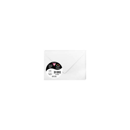 [3329680054309] CLAIREFONTAINE Pollen Envelopes 75 x 100mm White 20 pieces