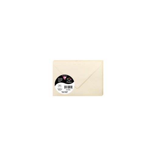 [3329680054408] CLAIREFONTAINE Pollen Envelopes Ivory 75 x 100mm