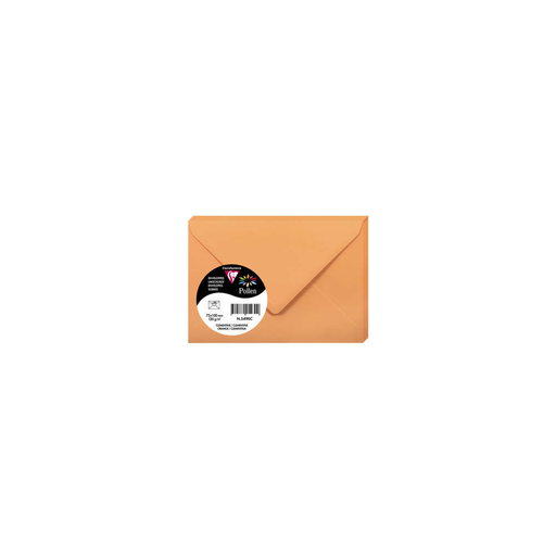 [3329680054903] CLAIREFONTAINE Pollen Envelopes 75 x 100mm Clementine