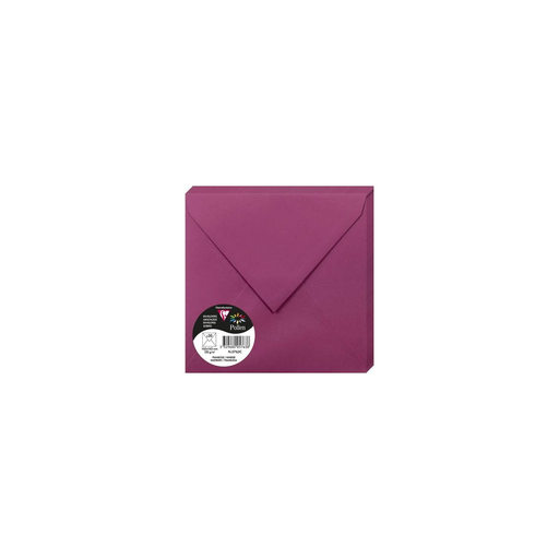 [3329680057638] CLAIREFONTAINE Envelopes Square 165x165mm Pollen Raspberry 20 Units