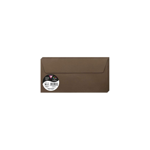 [3329680058758] CLAIREFONTAINE DL Envelopes 110x220mm Taupe Brown 20 Units