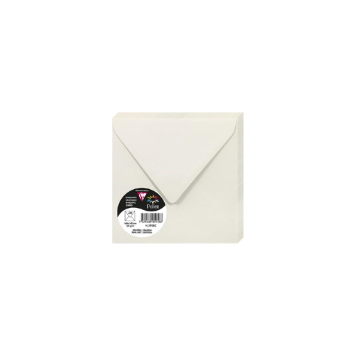 [3329680059588] CLAIREFONTAINE Pollen Envelopes 140 x 140mm Pearl Grey