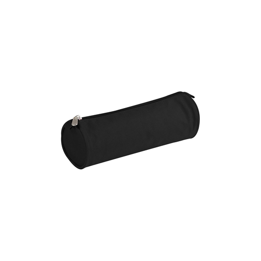[3329680081138] CLAIREFONTAINE Round Pencil Case Polyester 22 X 7cm Black