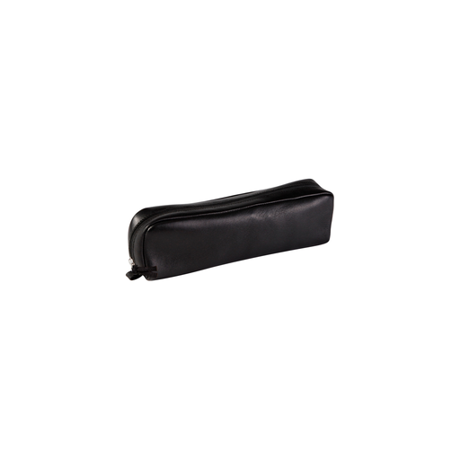 [3329680083217] CLAIREFONTAINE Trousse Rectangulaire En Cuir Noir 20,5x4x6cm