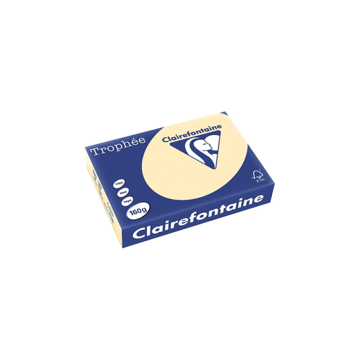 [3329680104004] CLAIREFONTAINE Resma de Papel A4 Chamois 160g 250 Folhas