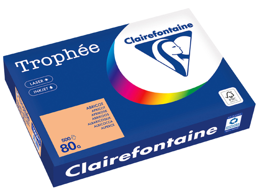 [3329680176100] CLAIREFONTAINE Papier multifonction Trophée A4 orange 500 feuilles