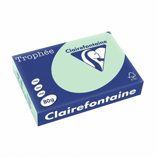 [3329680197501] CLAIREFONTAINE Papier multifonction Trophée A4 Vert 500 feuilles