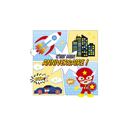CLAIREFONTAINE Invitation Cards and Envelopes Children's Birthday Super Hero