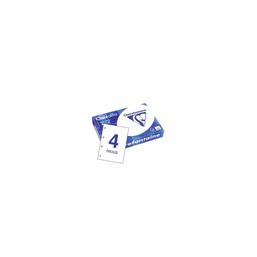 [3329680298901] CLAIREFONTAINE Resma de Papel A4 Branco Perfurado Clairalfa 80g 500 Folhas