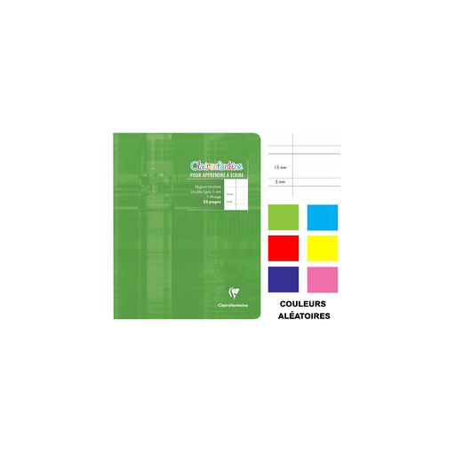 [3329680399707] CLAIREFONTAINE Writing Notebook 17x22 cm 5mm 32 Pages