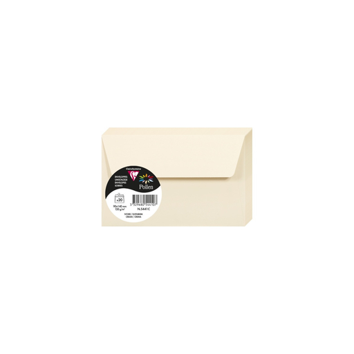 [3329680544107] CLAIREFONTAINE Sobres Pollen 90 x 140mm Marfil
