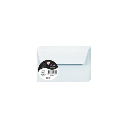 [3329680546101] CLAIREFONTAINE Sobres Pollen Azul 90x140mm 20 Unidades