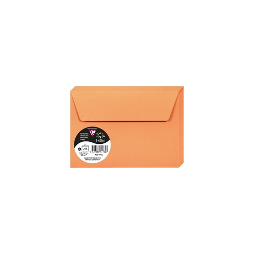 [3329680549607] CLAIREFONTAINE Sobres Pollen Clementina C6 114x162mm 20 Unidades