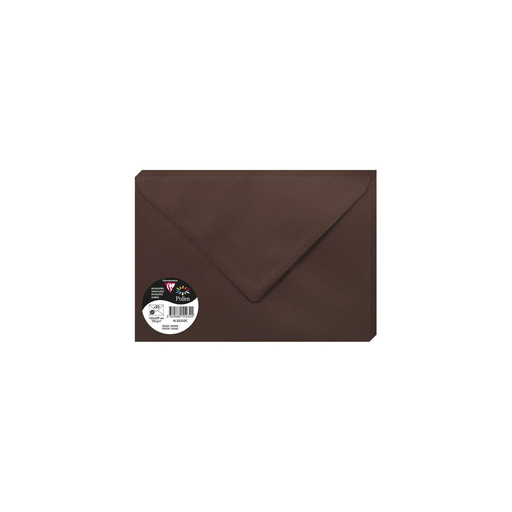 [3329680552324] CLAIREFONTAINE Sobres C5 16,2x22,9cm Pollen Cacao 20 Unidades