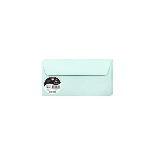 [3329680553352] CLAIREFONTAINE Sobres Formato DL 110x220mm Verde Jade 20 Unidades