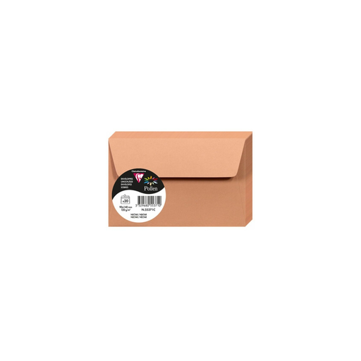 [3329680553710] CLAIREFONTAINE Sobres Pollen Nectar 90x140mm 20 Unidades