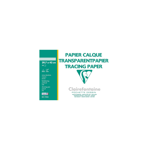 [3329680968835] CLAIREFONTAINE Papel Vegetal A3 10 Hojas 70 g