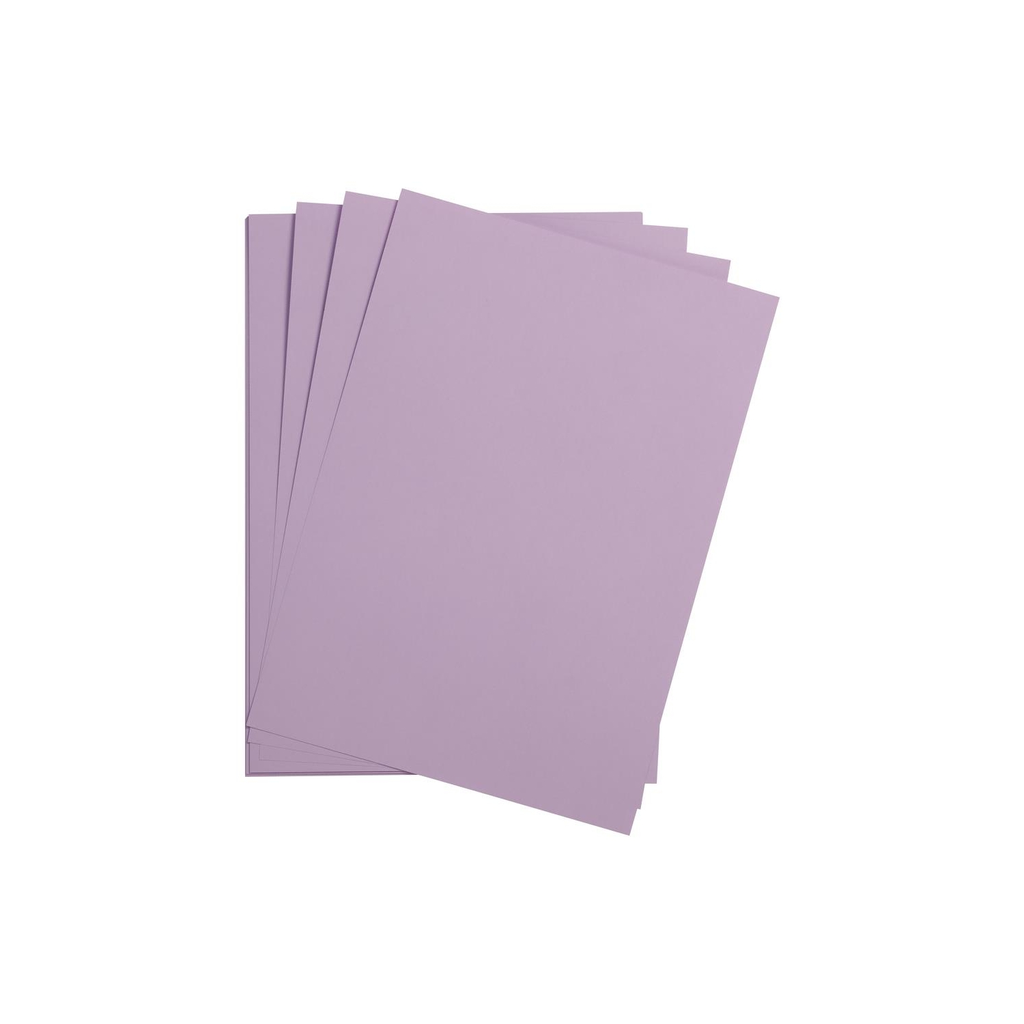 CLAIREFONTAINE Papel Maya 25 Hojas Papel Dibujo Liso Lila A4 21x29,7cm 120g