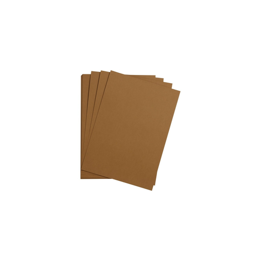 [3329680974744] CLAIREFONTAINE Papel de Desenho Liso Castanho Maya A4 270g - 25 Folhas