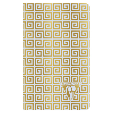 [3329681930862] CLAIREFONTAINE Neo Deco Collection Textile Stitched Notebook 7.5x12cm 48 pages lined assorted patterns