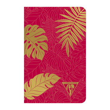 [3329681943961] CLAIREFONTAINE Neo Deco Collection Mi-Saison Notebook 9x14cm 96 Lined Pages Jungle Pattern