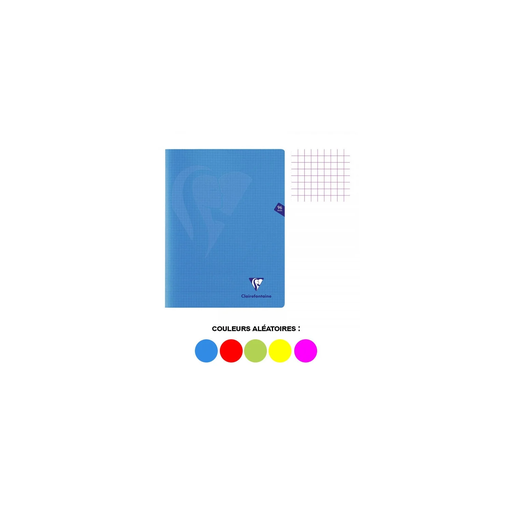 [3329683033622] CLAIREFONTAINE Mimesys Notebook 24x32 cm Small Squares 96 Pages Polypro