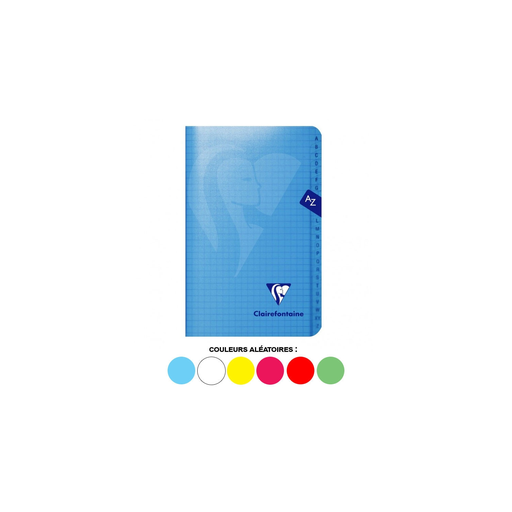 [3329683036098] CLAIREFONTAINE A-Z Address Book 11x17cm Small Squares 96 Pages Polypro