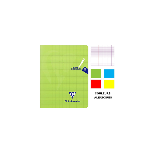 [3329683037965] CLAIREFONTAINE Mimesys Writing Notebook 17x22 cm Large Squares 32 Pages