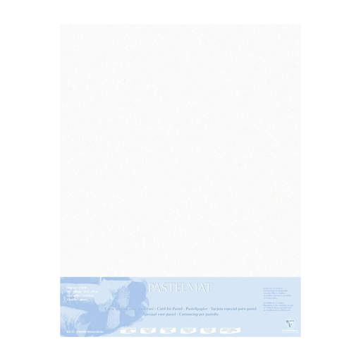 [3329683960102] CLAIREFONTAINE Pastelmat Contracolado 70x100 5 Hojas Blanco