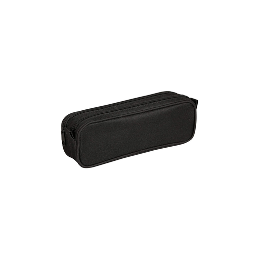 [3329684200245] CLAIREFONTAINE Estojo Retangular 2 Compartimentos 23 X 7 X 8cm Preto