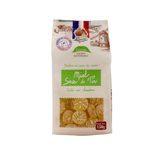 [3330720012241] LUCIEN GEORGELIN Bonbons au sucre de canne miel sève de pin 150 g