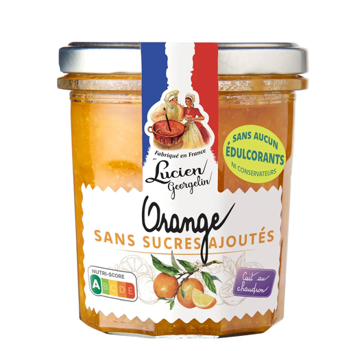 [3330720244123] LUCIEN GEORGELIN Confiture orange sans sucres ajoutés 320 g