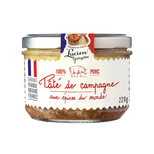 [3330720650368] LUCIEN GEORGELIN Paté de Campaña con especias del mundo 220 g