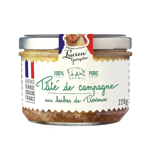 [3330720650917] LUCIEN GEORGELIN Paté de Campaña a las Hierbas de Provenza 220 g