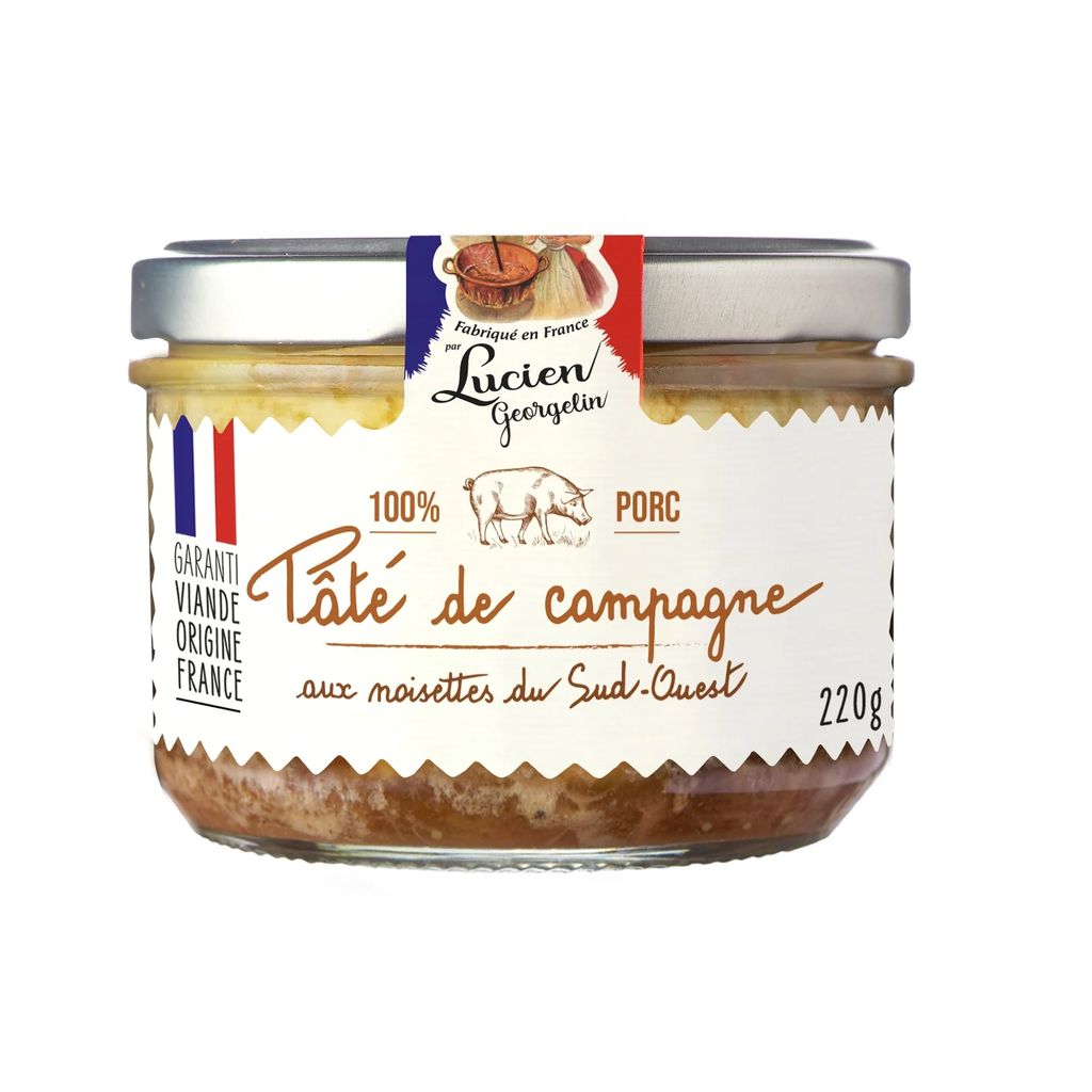 LUCIEN GEORGELIN Paté de campo com avelãs do Sudoeste 220 g
