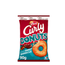 CURLY Peanut Flavored Puffed Donut Appetizer Biscuits 90 g