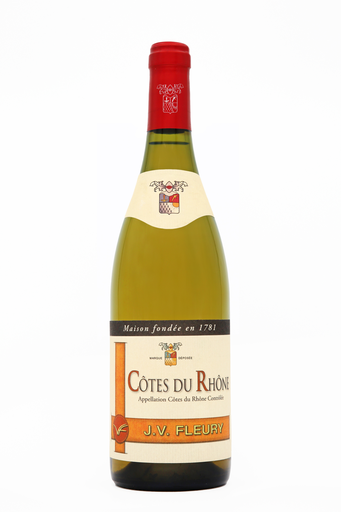 [3340060591023] J. V. FLEURY Côtes du Rhône AOP Seco Blanco 75 cl