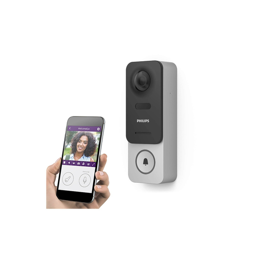 [3345115310345] PHILIPS Campainha de Vídeo Conectada Sem Fios Welcome Eye Link