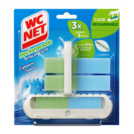 [3346020034197] WC NET Rechargeable toilet block ocean explosion 3 x 35.5 g