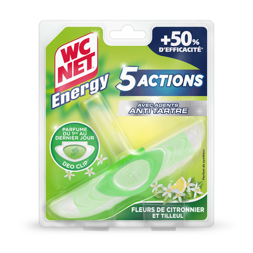 [3346027796715] WC NET WC Block Anti-Limescale Lemon Flower Lime Blossom Energy 5 Actions 38 g
