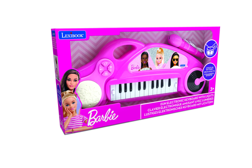 [3380743102597] LEXIBOOK Barbie Electronic Piano For Kids With Light Effects And Microphone