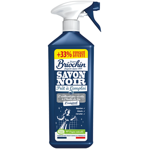 [3383482294165] BRIOCHIN Spray nettoyant Multi-Usage Savon Noir Huile de Lin 750 ml