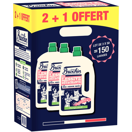 [3383482308213] BRIOCHIN Detergente líquido Jabón negro Bouquet floral 6.81 L
