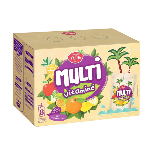[3383810002660] FRUITS Bebida de zumo multivitaminado 8 x 20 cl