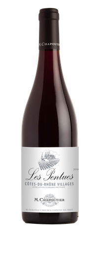 [3391180000612] M. CHAPOUTIER Les Pentues 2019 Côtes du Rhône Villages Red Wine 0.75 L