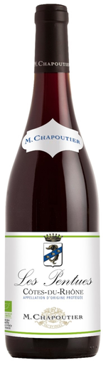 [3391180006096] M. CHAPOUTIER Les Pentues BIO 2020 Côtes du Rhône AOP Red Wine 75 cl