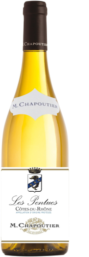 [3391180026735] LES PENTUES Côtes du Rhône AOP Blanc Sec 75 cl