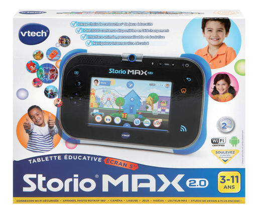 [3417761088050] VTECH Tablet Storio Max 2.0 5'' azul a caixa