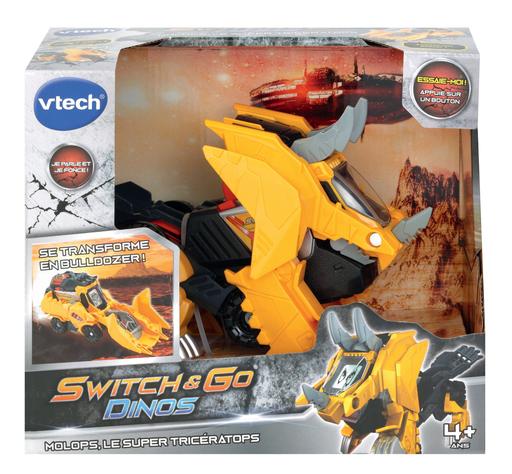 [3417761951057] VTECH Switch & Go Dinos Molops, the super triceratops (excavator) the toy